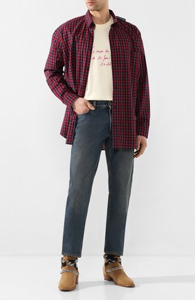 Мужские джинсы BURBERRY синего цвета по цене 41500 руб., арт. 8019827 | Фото 2 Мужские джинсы BURBERRY синего цвета, арт. 8019827 | Фото 2