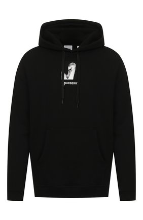 Мужской хлопковое худи BURBERRY черного цвета по цене 50700 руб., арт. 8030493 | Фото 1 Мужской хлопковое худи BURBERRY черного цвета, арт. 8030493 | Фото 1