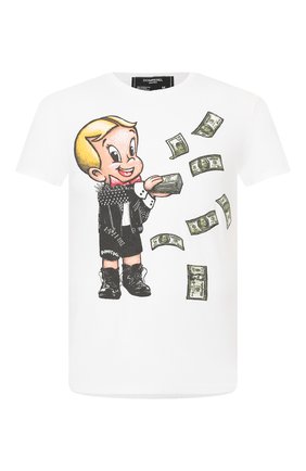 Мужская хлопковая футболка DOM REBEL белого цвета по цене 8855 руб., арт. BALLER/REGULAR T-SHIRT | Фото 1 Мужская хлопковая футболка DOM REBEL белого цвета, арт. BALLER/REGULAR T-SHIRT | Фото 1