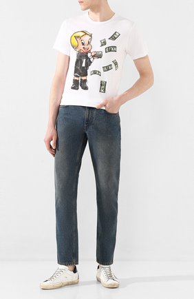 Мужская хлопковая футболка DOM REBEL белого цвета по цене 8855 руб., арт. BALLER/REGULAR T-SHIRT | Фото 2 Мужская хлопковая футболка DOM REBEL белого цвета, арт. BALLER/REGULAR T-SHIRT | Фото 2