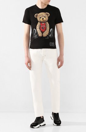 Мужская хлопковая футболка DOM REBEL черного цвета по цене 7970 руб., арт. PLAYER/REGULAR T-SHIRT | Фото 2 Мужская хлопковая футболка DOM REBEL черного цвета, арт. PLAYER/REGULAR T-SHIRT | Фото 2