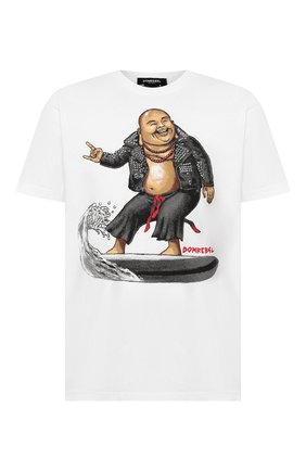 Мужская хлопковая футболка DOM REBEL белого цвета по цене 7970 руб., арт. ZEN/0VERSIZE T-SHIRT | Фото 1 Мужская хлопковая футболка DOM REBEL белого цвета, арт. ZEN/0VERSIZE T-SHIRT | Фото 1