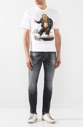 Мужская хлопковая футболка DOM REBEL белого цвета по цене 7970 руб., арт. ZEN/0VERSIZE T-SHIRT | Фото 2 Мужская хлопковая футболка DOM REBEL белого цвета, арт. ZEN/0VERSIZE T-SHIRT | Фото 2
