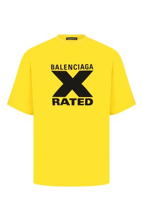 Мужская хлопковая футболка BALENCIAGA желтого цвета по цене 28700 руб., арт. 620969/TIVA7 | Фото 1 Мужская хлопковая футболка BALENCIAGA желтого цвета, арт. 620969/TIVA7 | Фото 1