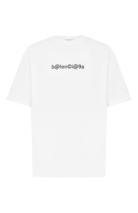Мужская хлопковая футболка BALENCIAGA белого цвета по цене 33450 руб., арт. 620969/TIV50 | Фото 1 Мужская хлопковая футболка BALENCIAGA белого цвета, арт. 620969/TIV50 | Фото 1