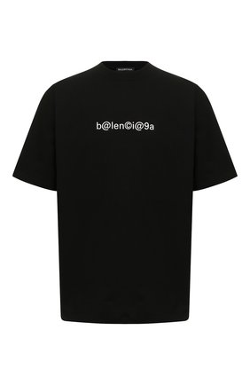 Мужская хлопковая футболка BALENCIAGA черного цвета по цене 33450 руб., арт. 620969/TIV50 | Фото 1 Мужская хлопковая футболка BALENCIAGA черного цвета, арт. 620969/TIV50 | Фото 1
