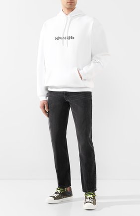 Мужской хлопковое худи BALENCIAGA белого цвета по цене 56850 руб., арт. 570811/TIV51 | Фото 2 Мужской хлопковое худи BALENCIAGA белого цвета, арт. 570811/TIV51 | Фото 2