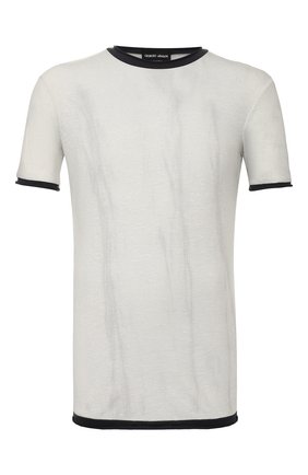 Мужская футболка из смеси хлопка и льна GIORGIO ARMANI светло-серого цвета по цене 34950 руб., арт. 3HST58/SJZQZ | Фото 1 Мужская футболка из смеси хлопка и льна GIORGIO ARMANI светло-серого цвета, арт. 3HST58/SJZQZ | Фото 1
