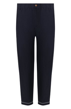 Мужской брюки из смеси вискозы и льна GIORGIO ARMANI темно-синего цвета по цене 71650 руб., арт. 0SGPP0BS/T00RJ | Фото 1 Мужской брюки из смеси вискозы и льна GIORGIO ARMANI темно-синего цвета, арт. 0SGPP0BS/T00RJ | Фото 1