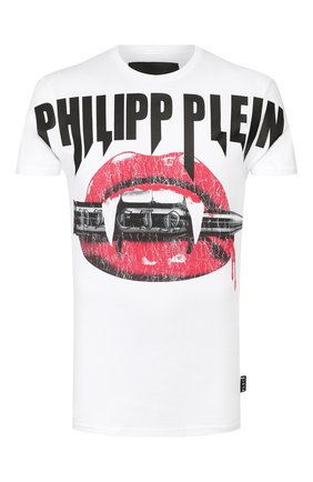 Мужская хлопковая футболка PHILIPP PLEIN белого цвета по цене 31710 руб., арт. P20C MTK4415 PJY002N | Фото 1 Мужская хлопковая футболка PHILIPP PLEIN белого цвета, арт. P20C MTK4415 PJY002N | Фото 1
