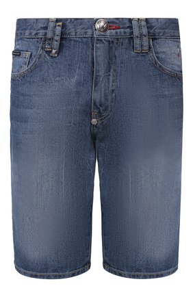 Мужские джинсовые шорты PHILIPP PLEIN синего цвета по цене 29445 руб., арт. P20C MDT2170 PDE004N | Фото 1 Мужские джинсовые шорты PHILIPP PLEIN синего цвета, арт. P20C MDT2170 PDE004N | Фото 1