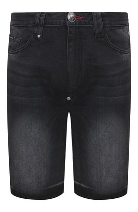 Мужские джинсовые шорты PHILIPP PLEIN серого цвета по цене 29445 руб., арт. P20C MDT2170 PDE004N | Фото 1 Мужские джинсовые шорты PHILIPP PLEIN серого цвета, арт. P20C MDT2170 PDE004N | Фото 1