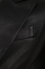 Женский кожаный жакет OFF-WHITE черного цвета, арт. 0WJA024R20F990681000 | Фото 5 (Рукава: Длинные; Женское Кросс-КТ: Жакет-верхняя одежда, Жакет-одежда; Случай: Повседневный, Формальный; Длина (для топов): Стандартные; 1-2-бортные: Однобортные; Материал внешний: Натуральная кожа; Длина (верхняя одежда): Короткие; Материал подклада: Вискоза)