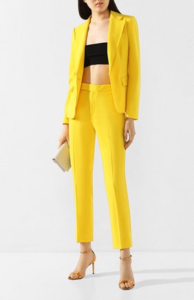 Женские шерстяные брюки RALPH LAUREN желтого цвета по цене 89550 руб., арт. 290803808 | Фото 2 Женские шерстяные брюки RALPH LAUREN желтого цвета, арт. 290803808 | Фото 2