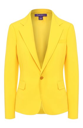 Женский шерстяной жакет RALPH LAUREN желтого цвета по цене 172500 руб., арт. 290803807 | Фото 1 Женский шерстяной жакет RALPH LAUREN желтого цвета, арт. 290803807 | Фото 1