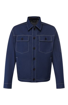 Мужская джинсовая куртка PRADA синего цвета по цене 97000 руб., арт. GEB181-1VMN-F0E93-201 | Фото 1 Мужская джинсовая куртка PRADA синего цвета, арт. GEB181-1VMN-F0E93-201 | Фото 1
