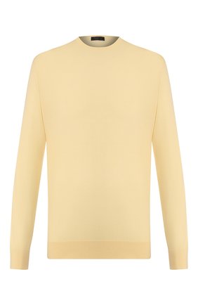 Мужской шерстяной джемпер PRADA желтого цвета по цене 71000 руб., арт. UMM984-C5W-F0032 | Фото 1 Мужской шерстяной джемпер PRADA желтого цвета, арт. UMM984-C5W-F0032 | Фото 1