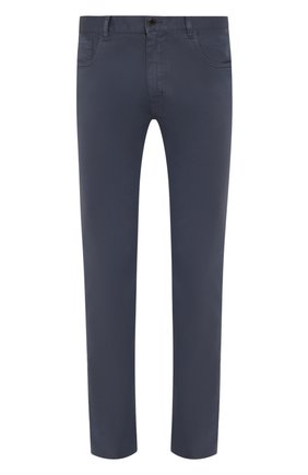 Мужской хлопковые брюки PRADA синего цвета по цене 38000 руб., арт. GEP178-1P8S-F0ZNE-192 | Фото 1 Мужской хлопковые брюки PRADA синего цвета, арт. GEP178-1P8S-F0ZNE-192 | Фото 1