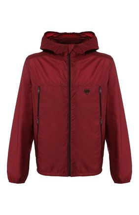 Мужская куртка PRADA красного цвета по цене 83000 руб., арт. SGB306-Q04-F0ANJ-201 | Фото 1 Мужская куртка PRADA красного цвета, арт. SGB306-Q04-F0ANJ-201 | Фото 1