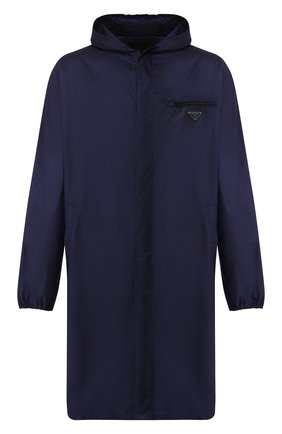 Мужской плащ PRADA синего цвета по цене 100000 руб., арт. SGB307-Q04-F0C2V-201 | Фото 1 Мужской плащ PRADA синего цвета, арт. SGB307-Q04-F0C2V-201 | Фото 1