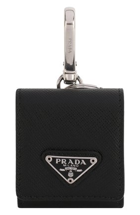 Мужской кожаный чехол для airpods PRADA черного цвета по цене 22500 руб., арт. 2TT106-2AHF-F0002 | Фото 1 Мужской кожаный чехол для airpods PRADA черного цвета, арт. 2TT106-2AHF-F0002 | Фото 1