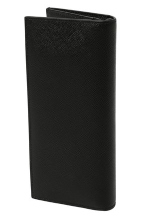 Мужской кожаный футляр для документов PRADA черного цвета, арт. 2MV836-QME-F0002 | Фото 2 (Кросс-КТ: футляры для документов)