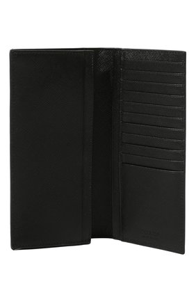 Мужской кожаный футляр для документов PRADA черного цвета, арт. 2MV836-QME-F0002 | Фото 3 (Кросс-КТ: футляры для документов)