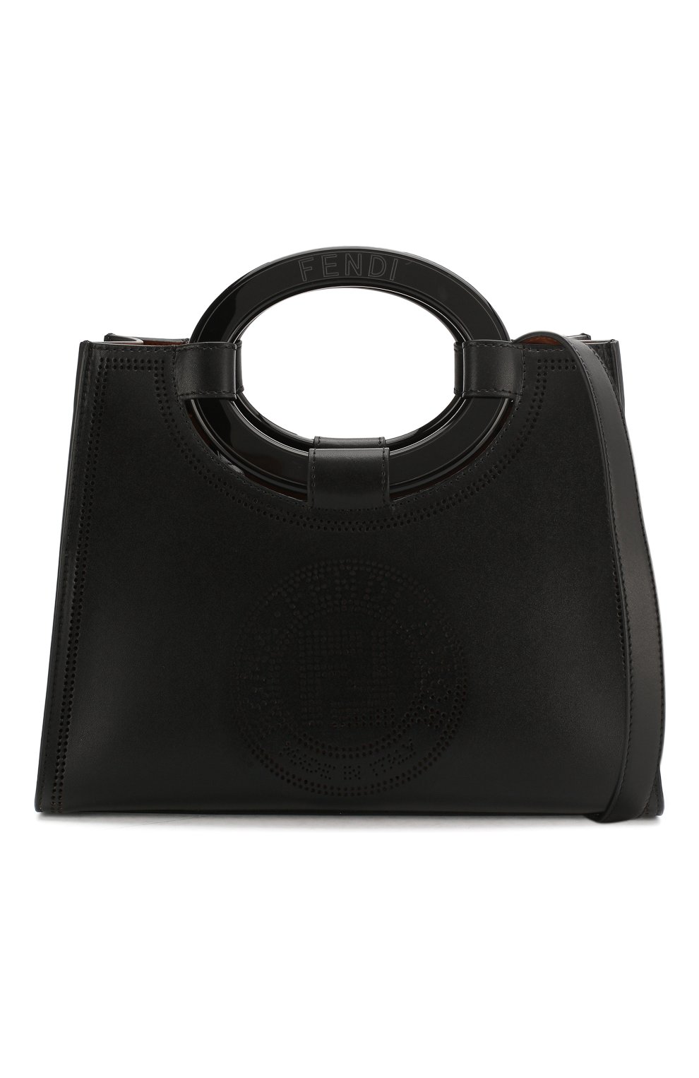 Женская сумка runaway small FENDI черного цвета по цене 179000 руб., арт. 8BH353 A8SL | Фото 6 Женская сумка runaway small FENDI черного цвета, арт. 8BH353 A8SL | Фото 6