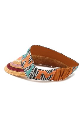 Женский козырек MISSONI разноцветного цвета по цене 25750 руб., арт. MMS00040/BV004V | Фото 2 Женский козырек MISSONI разноцветного цвета, арт. MMS00040/BV004V | Фото 2