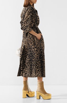 Женские текстильные ботильоны DRIES VAN NOTEN золотого цвета по цене 58100 руб., арт. WS27/172/H65/QU201 | Фото 2 Женские текстильные ботильоны DRIES VAN NOTEN золотого цвета, арт. WS27/172/H65/QU201 | Фото 2