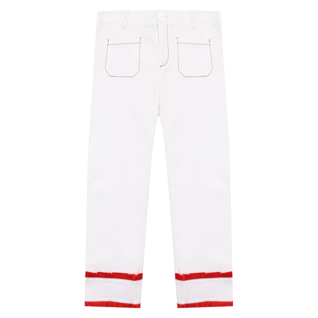 Хлопковые брюки Stella Jean Kids 20E/J/JF/PA03/1141/8A-14A