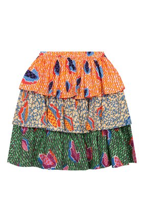 Детская хлопковая юбка STELLA JEAN KIDS разноцветного цвета по цене 13350 руб., арт. 20E/J/JF/G004/0347/8A-14A | Фото 2 Детская хлопковая юбка STELLA JEAN KIDS разноцветного цвета, арт. 20E/J/JF/G004/0347/8A-14A | Фото 2