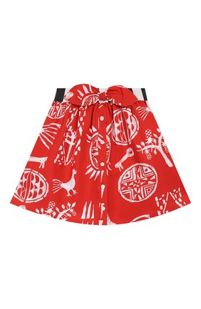 Детская хлопковая юбка STELLA JEAN KIDS красного цвета по цене 6515 руб., арт. 20E/J/JF/G001/0324/4A-6A | Фото 1 Детская хлопковая юбка STELLA JEAN KIDS красного цвета, арт. 20E/J/JF/G001/0324/4A-6A | Фото 1
