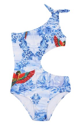 Детского слитный купальник STELLA JEAN KIDS голубого цвета по цене 3890 руб., арт. 20E/J/JF/BW03/1610/4A-6A | Фото 1 Детского слитный купальник STELLA JEAN KIDS голубого цвета, арт. 20E/J/JF/BW03/1610/4A-6A | Фото 1