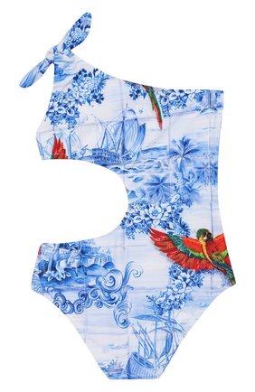 Детского слитный купальник STELLA JEAN KIDS голубого цвета по цене 3890 руб., арт. 20E/J/JF/BW03/1610/4A-6A | Фото 2 Детского слитный купальник STELLA JEAN KIDS голубого цвета, арт. 20E/J/JF/BW03/1610/4A-6A | Фото 2