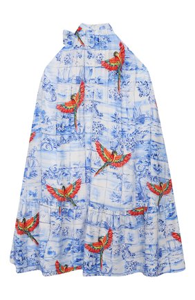 Детское платье STELLA JEAN KIDS голубого цвета по цене 17750 руб., арт. 20E/J/JF/AB45/2712/8A-14A | Фото 2 Детское платье STELLA JEAN KIDS голубого цвета, арт. 20E/J/JF/AB45/2712/8A-14A | Фото 2