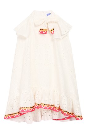 Детское хлопковое платье STELLA JEAN KIDS белого цвета по цене 12350 руб., арт. 20E/J/JF/AB41/3210/8A-14A | Фото 1 Детское хлопковое платье STELLA JEAN KIDS белого цвета, арт. 20E/J/JF/AB41/3210/8A-14A | Фото 1