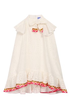 Детское хлопковое платье STELLA JEAN KIDS белого цвета по цене 11350 руб., арт. 20E/J/JF/AB41/3210/4A-6A | Фото 1 Детское хлопковое платье STELLA JEAN KIDS белого цвета, арт. 20E/J/JF/AB41/3210/4A-6A | Фото 1