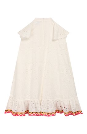 Детское хлопковое платье STELLA JEAN KIDS белого цвета по цене 11350 руб., арт. 20E/J/JF/AB41/3210/4A-6A | Фото 2 Детское хлопковое платье STELLA JEAN KIDS белого цвета, арт. 20E/J/JF/AB41/3210/4A-6A | Фото 2
