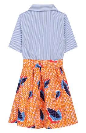 Детское хлопковое платье STELLA JEAN KIDS разноцветного цвета по цене 14200 руб., арт. 20E/J/JF/AB24/0347/8A-14A | Фото 2 Детское хлопковое платье STELLA JEAN KIDS разноцветного цвета, арт. 20E/J/JF/AB24/0347/8A-14A | Фото 2