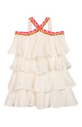 Детское хлопковое платье STELLA JEAN KIDS белого цвета по цене 10950 руб., арт. 20E/J/JF/AB22/3210/8A-14A | Фото 1 Детское хлопковое платье STELLA JEAN KIDS белого цвета, арт. 20E/J/JF/AB22/3210/8A-14A | Фото 1 (Материал внешний: Хлопок; Материал подклада: Вискоза; Рукава: Короткие; Девочки Кросс-КТ: Платье-одежда; Ростовка одежда: 9 лет | 134 см, 12 лет | 152 см, 7 лет | 122 см)