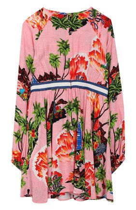 Детское платье STELLA JEAN KIDS розового цвета по цене 10500 руб., арт. 20E/J/JF/AB08/2714/8A-14A | Фото 2 Детское платье STELLA JEAN KIDS розового цвета, арт. 20E/J/JF/AB08/2714/8A-14A | Фото 2