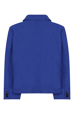 Детский хлопковый пиджак MARCELO BURLON KIDS OF MILAN синего цвета по цене 22400 руб., арт. 20E/B/MB/5291/5000/8-14Y | Фото 2 Детский хлопковый пиджак MARCELO BURLON KIDS OF MILAN синего цвета, арт. 20E/B/MB/5291/5000/8-14Y | Фото 2
