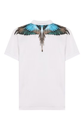Детское хлопковое поло MARCELO BURLON KIDS OF MILAN белого цвета по цене 11250 руб., арт. 20E/B/MB/1200/0040/8-14Y | Фото 2 Детское хлопковое поло MARCELO BURLON KIDS OF MILAN белого цвета, арт. 20E/B/MB/1200/0040/8-14Y | Фото 2