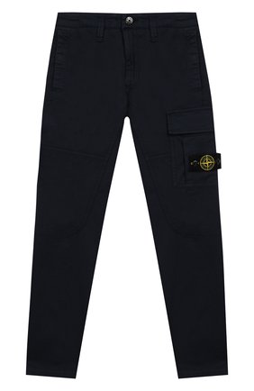 Детские хлопковые брюки STONE ISLAND синего цвета по цене 10800 руб., арт. 721630712/6-8 | Фото 1 Детские хлопковые брюки STONE ISLAND синего цвета, арт. 721630712/6-8 | Фото 1