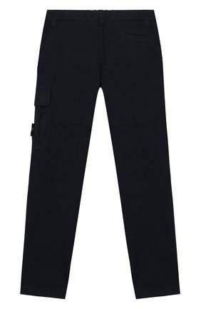 Детские хлопковые брюки STONE ISLAND синего цвета по цене 10800 руб., арт. 721630712/6-8 | Фото 2 Детские хлопковые брюки STONE ISLAND синего цвета, арт. 721630712/6-8 | Фото 2