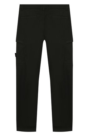 Детские хлопковые брюки STONE ISLAND темно-зеленого цвета по цене 9720 руб., арт. 721630912/6-8 | Фото 2 Детские хлопковые брюки STONE ISLAND темно-зеленого цвета, арт. 721630912/6-8 | Фото 2
