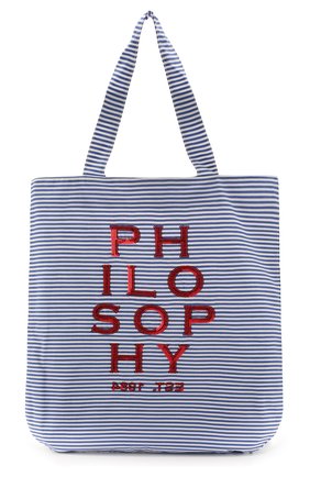 Детская хлопковая сумка PHILOSOPHY DI LORENZO SERAFINI KIDS синего цвета по цене 6165 руб., арт. PJB007/CR206/VH031 | Фото 1 Детская хлопковая сумка PHILOSOPHY DI LORENZO SERAFINI KIDS синего цвета, арт. PJB007/CR206/VH031 | Фото 1