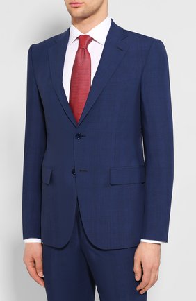 Мужской костюм из смеси шерсти и шелка ERMENEGILDO ZEGNA синего цвета по цене 188500 руб., арт. 716619/221225 | Фото 2 Мужской костюм из смеси шерсти и шелка ERMENEGILDO ZEGNA синего цвета, арт. 716619/221225 | Фото 2