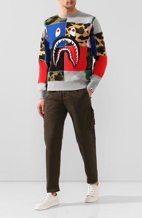 Мужской хлопковый свитшот BAPE разноцветного цвета по цене 23850 руб., арт. 1G30113003 | Фото 2 Мужской хлопковый свитшот BAPE разноцветного цвета, арт. 1G30113003 | Фото 2